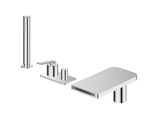 FOIL CRIFL181 - Deck mounted single handle bathtub tap with hand shower - Tap by CRISTINA Rubinetterie