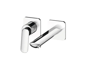 FOIL CRIFL257 - 2 hole wall-mounted single handle washbasin mixer - Tap by CRISTINA Rubinetterie