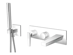 FRACTAL CRIFT102/CRIFT103 - Wall-mounted Recessed bathtub mixer with hand shower - Tap by CRISTINA Rubinetterie