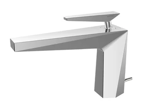 FRACTAL CRIFT221 - Countertop 1 hole washbasin mixer with pop up waste - Tap by CRISTINA Rubinetterie