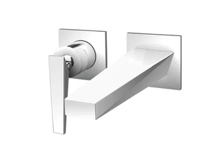 FRACTAL CRIFT259 - 2 hole wall-mounted single handle washbasin mixer - Tap by CRISTINA Rubinetterie
