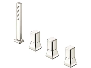ITALY CRIIT122 - 4 hole bathtub mixer with hand shower - Tap by CRISTINA Rubinetterie
