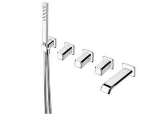 ITALY CRIIT165 - Wall-mounted bathtub set with diverter with hand shower - Tap by CRISTINA Rubinetterie
