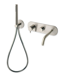 PIX CRIPX102 - Wall-mounted bathtub mixer with hand shower - Tap by CRISTINA Rubinetterie
