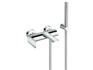 PROFILO CRIPF100 - Wall-mounted single handle bathtub mixer with hand shower - Tap by CRISTINA Rubinetterie