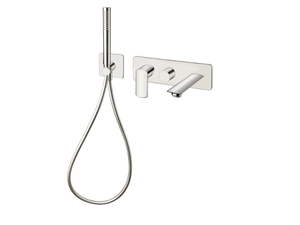 PROFILO CRIPF102 - Wall-mounted bathtub set with plate - Bathtub by CRISTINA Rubinetterie