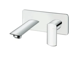 PROFILO CRIPF246 - Wall-mounted single handle washbasin mixer with plate - Tap by CRISTINA Rubinetterie
