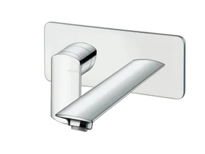 PROFILO CRIPF258 - Wall-mounted single handle washbasin mixer with plate - Tap by CRISTINA Rubinetterie