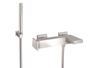 TABULA CRITA100 - Wall-mounted bathtub mixer with hand shower - Tap by CRISTINA Rubinetterie
