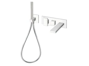 TABULA CRITA102 - Wall-mounted bathtub set with hand shower - Tap by CRISTINA Rubinetterie