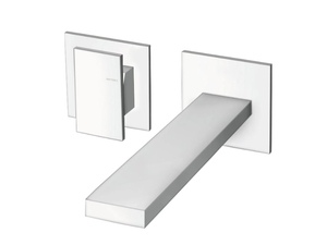 TABULA CRITA259 - 2 hole wall-mounted single handle washbasin mixer - Tap by CRISTINA Rubinetterie