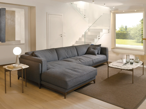 TIME - Sectional fabric sofa with chaise longue - Sofa by CTS SALOTTI