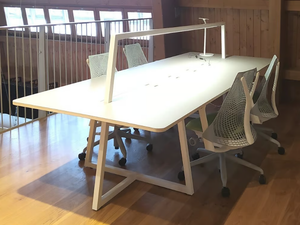 READ & MEET - Rectangular meeting table with cable management - Table by CUF Milano