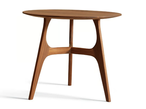 CONVERSO H-122 - Round walnut coffee table - Coffee table by Dale Italia