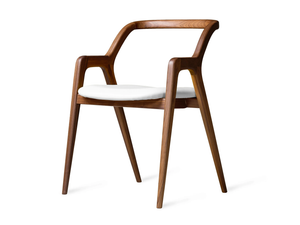 IN BREVE C-142 - Wooden chair with armrests - Chair by Dale Italia