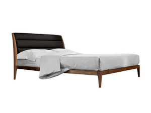 VERSO NORD P-115 - Wooden bed with upholstered headboard - Bed frame by Dale Italia