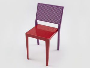 ABCHAIR - Stackable powder coated aluminium chair - Chair by Danese Milano