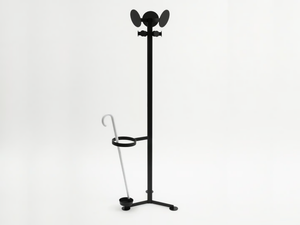 FAMILIA - Painted metal coat stand with umbrella stand - Outdoor furniture by Danese Milano