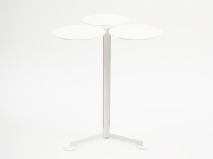 FAMILIA - Painted metal table with 3-star base - Table by Danese Milano