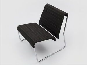 FARALLON - Sled base polypropylene and chromed metal easy chair - Armchair by Danese Milano