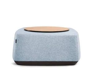 ALLORA LARGE - Upholstered fabric pouf - Pouf by Dauphin