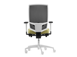 @JUST EVO AJ 5776 - WHITE EDITION - Mesh swivel office chair with high mesh backrest - Office Chair by Dauphin