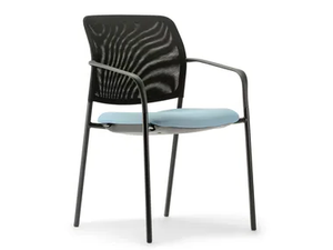 CAY - Stackable chair with armrests - Chair by Dauphin