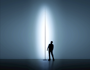 ORIGINE - LED glass-fibre and metal floor lamp - Floor lamp by DAVIDE GROPPI