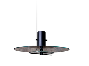 Delumina - Glass and aluminium pendant lamp - Ceiling lamp by DCWéditions