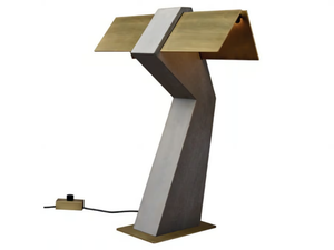 TAU - LED steel and concrete table lamp - Table lamp by DCWéditions