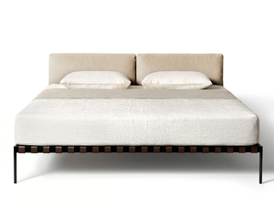 ÉTIQUETTE - Double bed with upholstered headboard - Bed frame by DE PADOVA