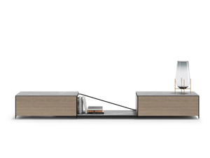R.I.G. MODULES LIVING - Steel and wood TV cabinet / sideboard - Cabinet by DE PADOVA