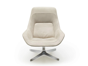 DS-144 - Leather armchair with 4-spoke base high-back - Armchair by de Sede