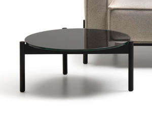 DS-22 - Round low glass coffee table - Coffee table by de Sede