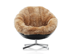 DS-265 COCO - Swivel fur armchair with 4-spoke base - Armchair by de Sede