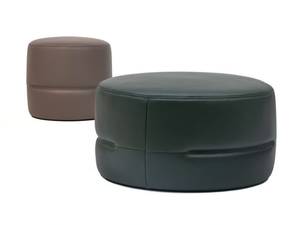 DS-760 - Round leather pouf - Pouf by de Sede