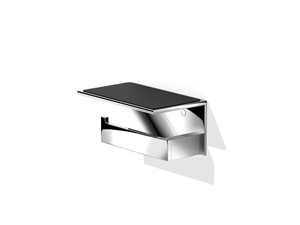 CONTRACT TPH4 - Metal toilet roll holder with cover - Sanitary accessories by DECOR WALTHER