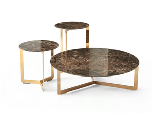 MALIBÙ - Round marble coffee table - Coffee table by Dema
