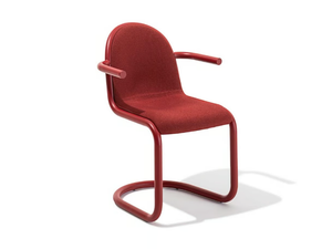 STRONG - Cantilever steel chair with armrests - Chair by Desalto