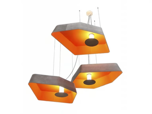 NÉNUPHAR TRIO GRAND - LED fabric pendant lamp - Ceiling lamp by DESIGNHEURE