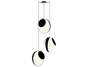 REEF 3 GRAND - LED fabric pendant lamp - Ceiling lamp by DESIGNHEURE