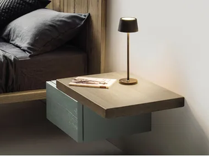FLY - Wall-mounted wooden bedside table - Side table by Devina Nais