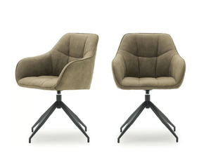 JAMES ROLL - Swivel upholstered chair with armrests - Chair by Devina Nais