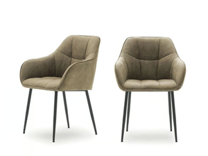 JAMES - Upholstered chair with armrests - Chair by Devina Nais