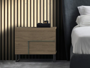 NOVA - Oak bedside table with drawers - Side table by Devina Nais