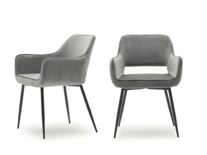 ROAD - Velvet chair with armrests - Chair by Devina Nais