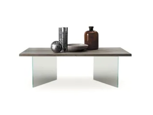 TWINS - Rectangular solid wood coffee table - Coffee table by Devina Nais