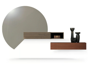 ZERO.16 - Floating modular wooden chest of drawers - drawer by Devina Nais