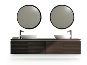 ZERO.16 - Sectional wooden vanity unit - Washbasin cabinet by Devina Nais