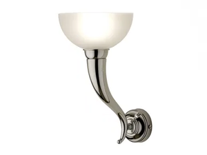 ADAM - Brass and satin glass wall lamp - Wall lamp by Devon&Devon